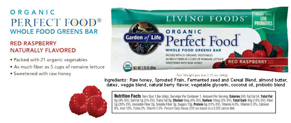 Garden of Life Perfect Food Bar